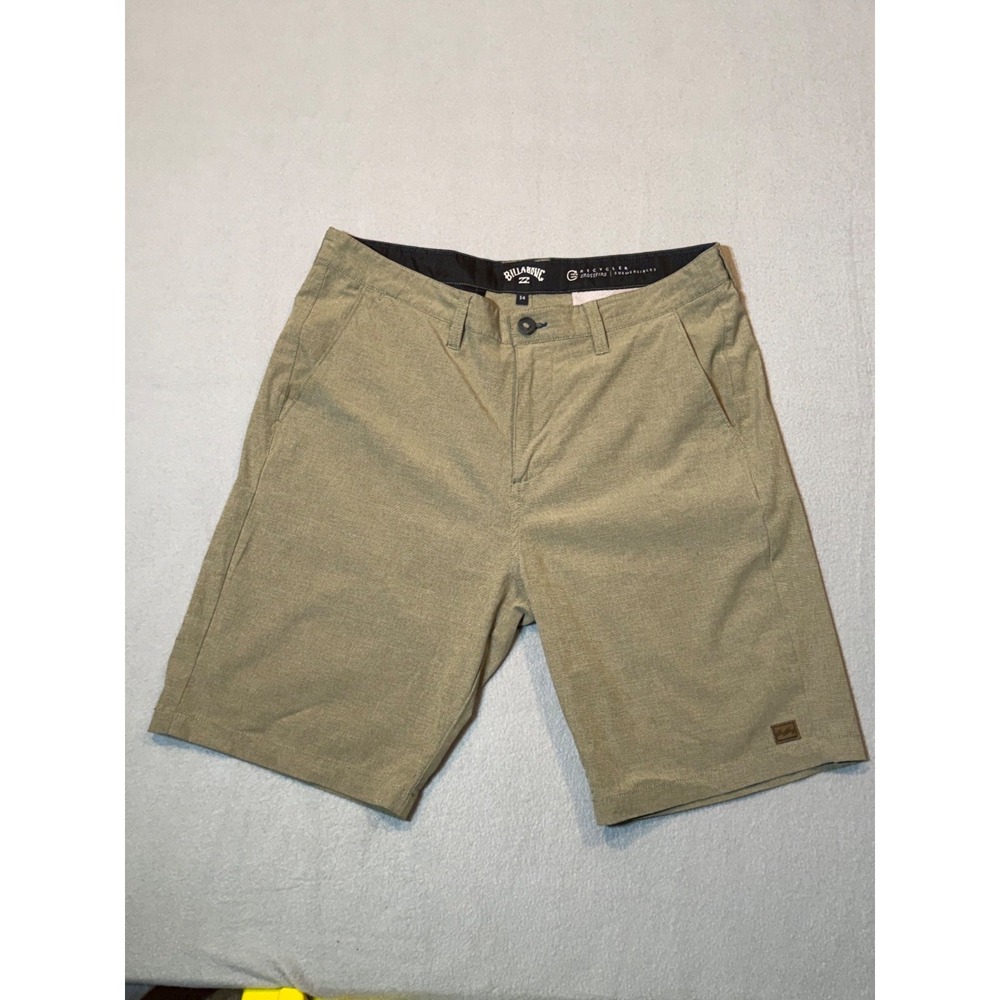 Billabong Crossfire Submersibles Shorts Mens 34 Khaki Recycler Hybrid Chino 9"